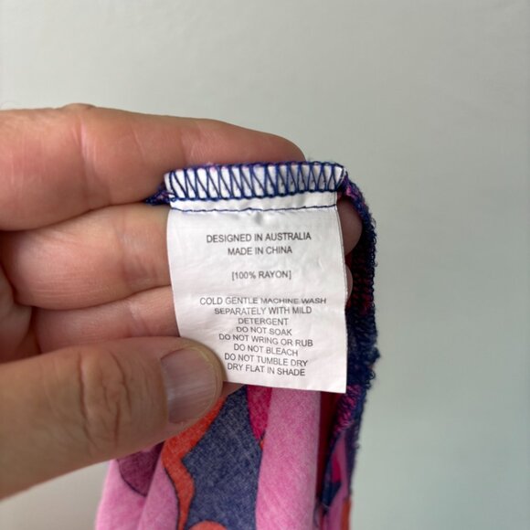 Anthropologie Abel the Label Skirt Floral Bright Multicolor Maxi Size L - Picture 7 of 7